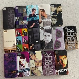 Justin Bieber IPhone Cases -16 piece bundle